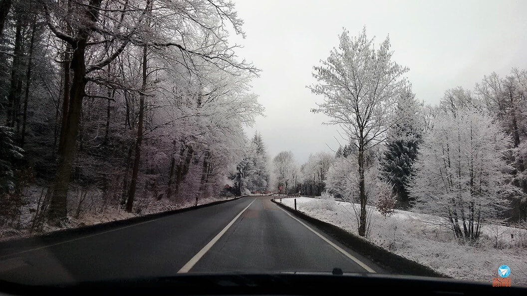 como dirigir no inverno na Europa