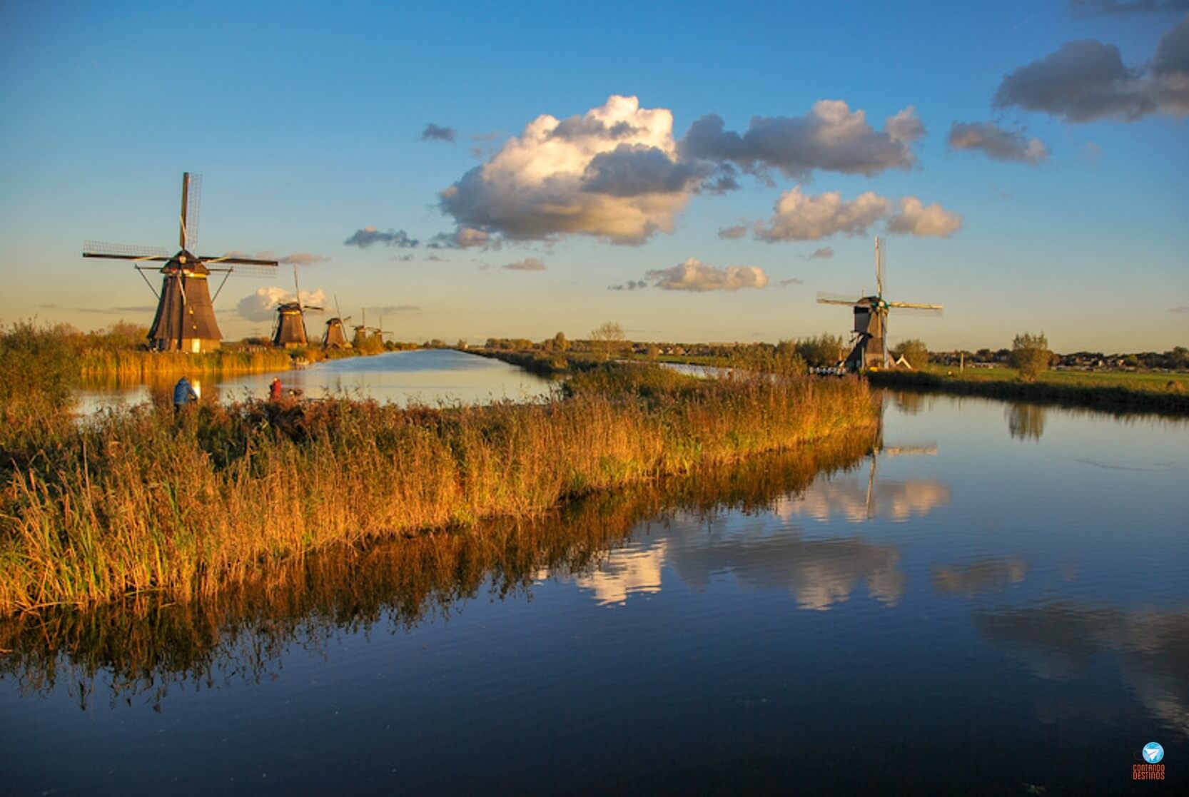 Kinderdijk - parque de moinhos de vento na Holanda