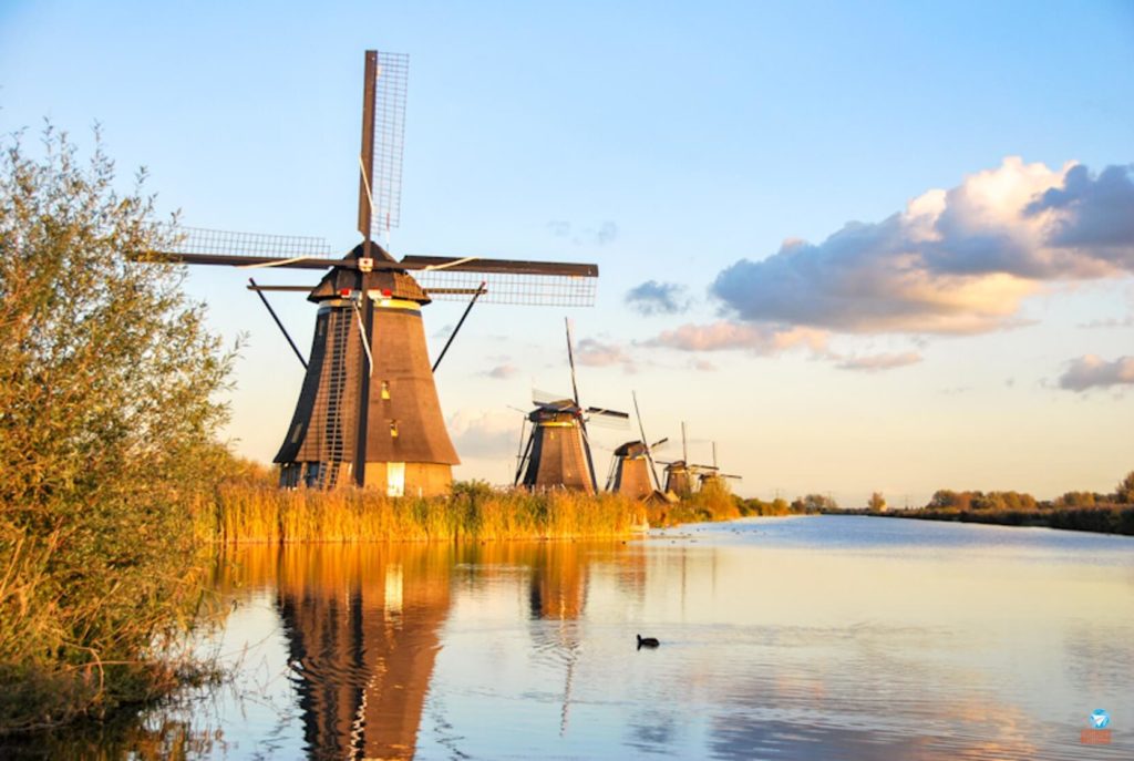 Kinderdijk - parque de moinhos de vento na Holanda