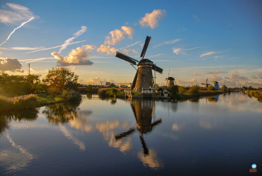 Kinderdijk - parque de moinhos de vento na Holanda