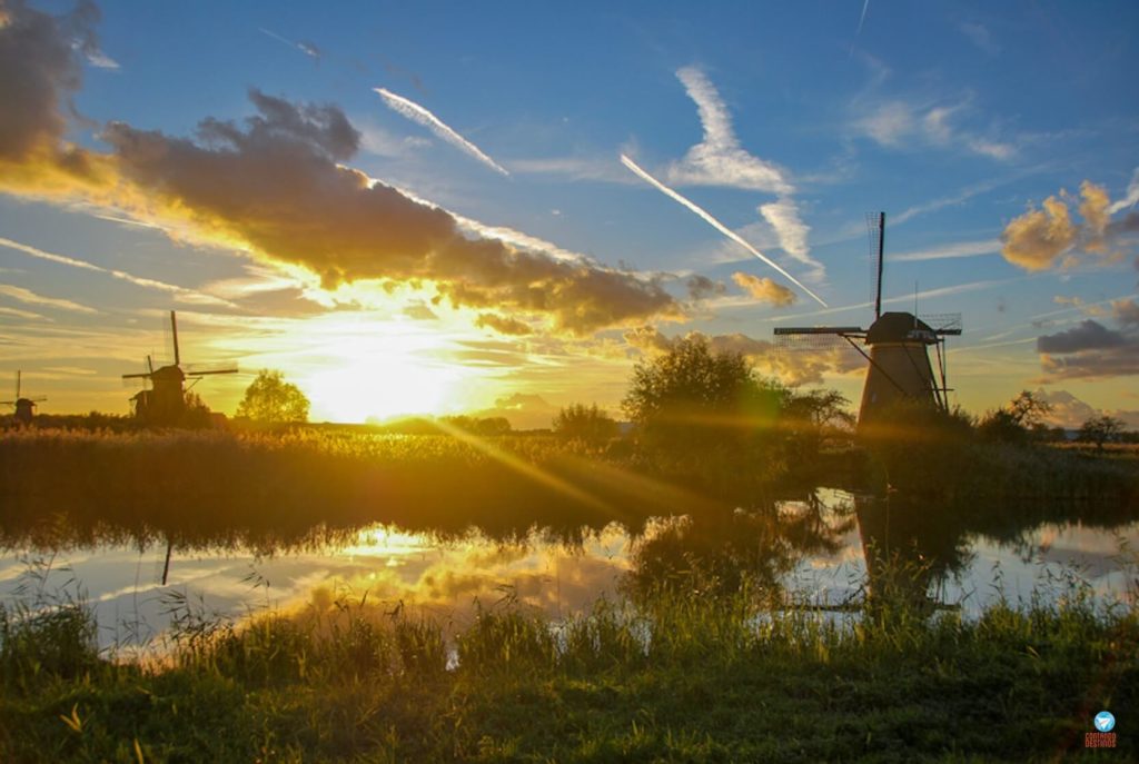 Kinderdijk - parque de moinhos de vento na Holanda