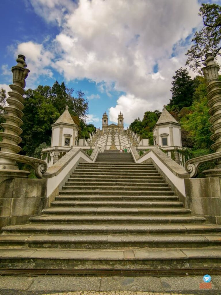 Escadaria do Santuário do Bom Jesus do Monte em Braga, Portugal