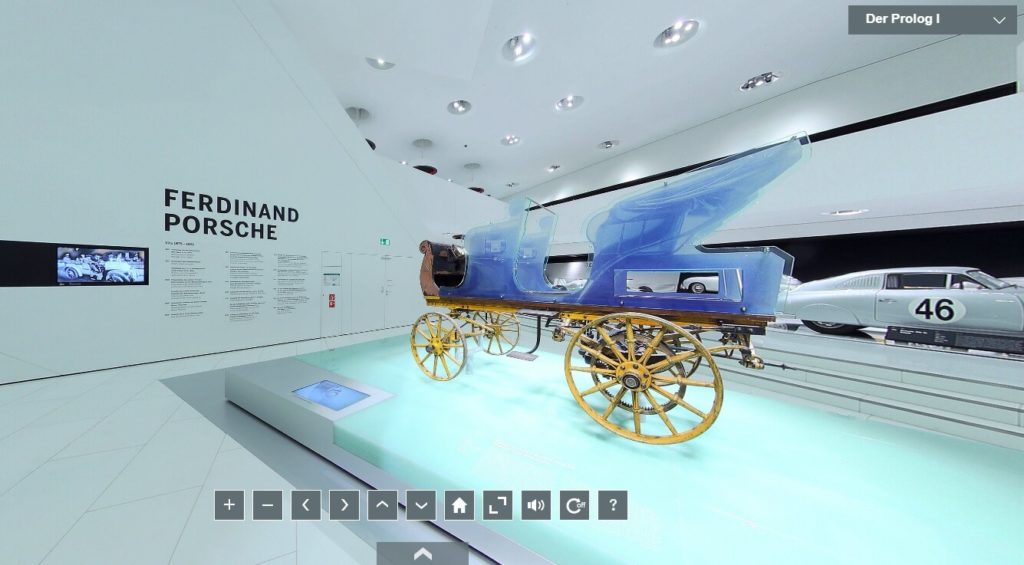 Visita virtual ao museu da Porsche